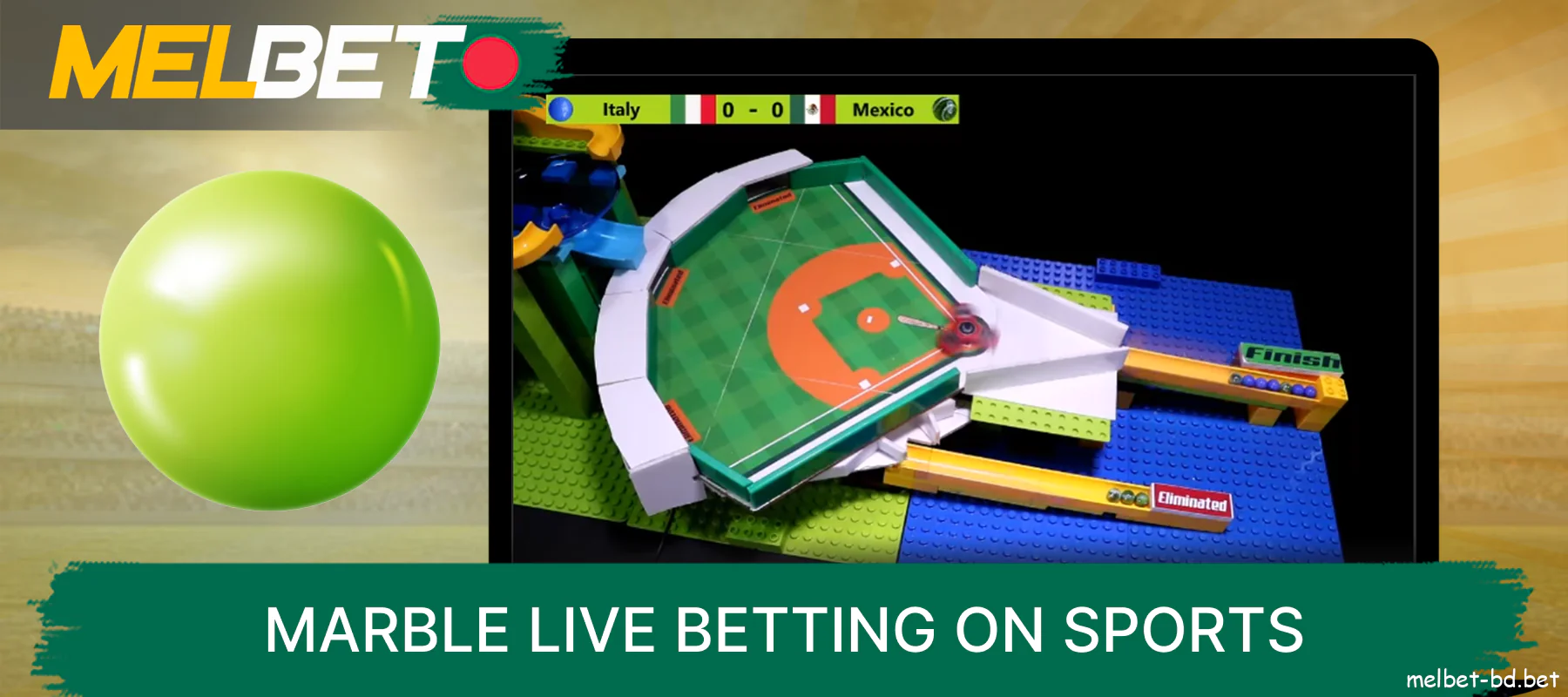 Marble live sports betting on Melbet website for Bangladeshi players