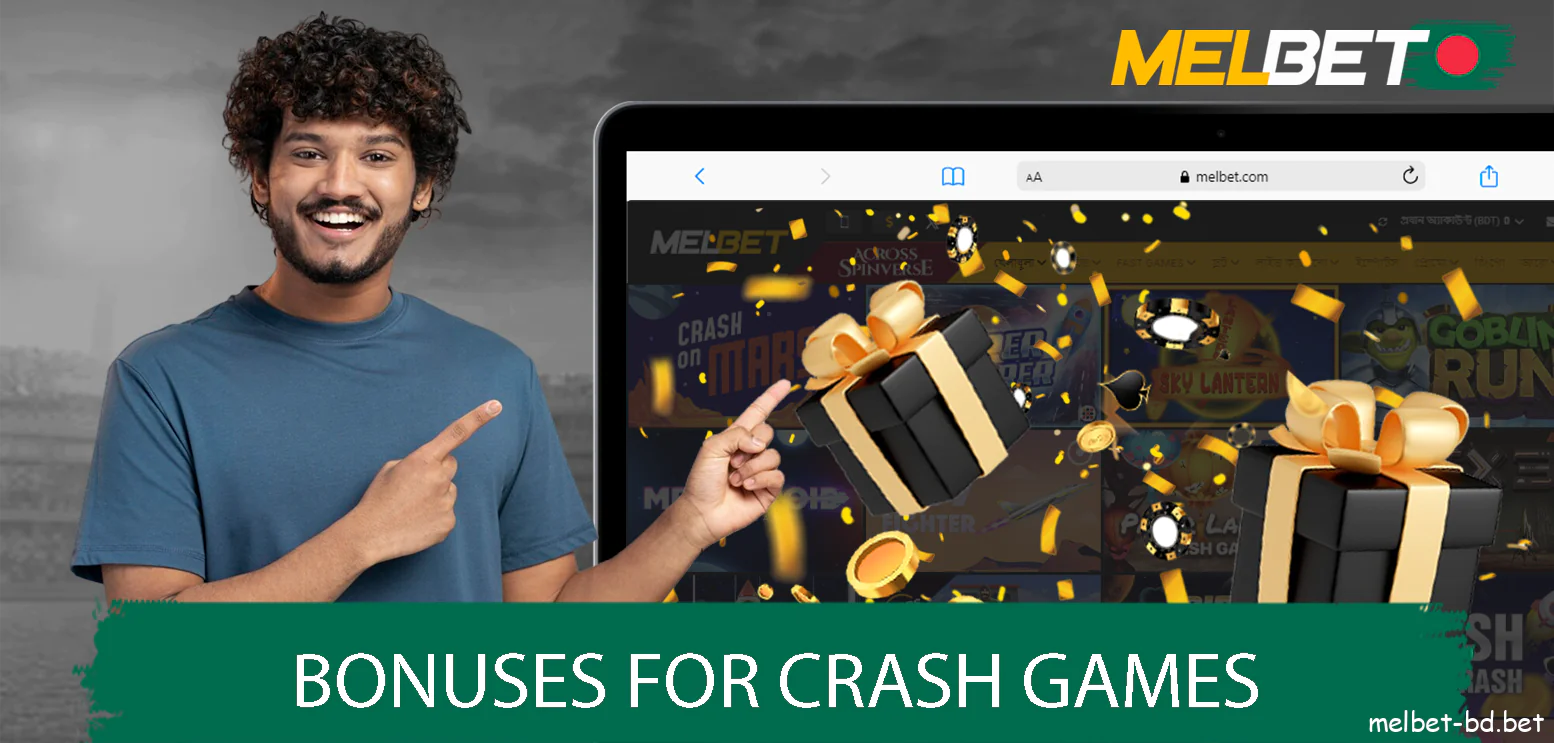 Melbet have special bonuses for crash games