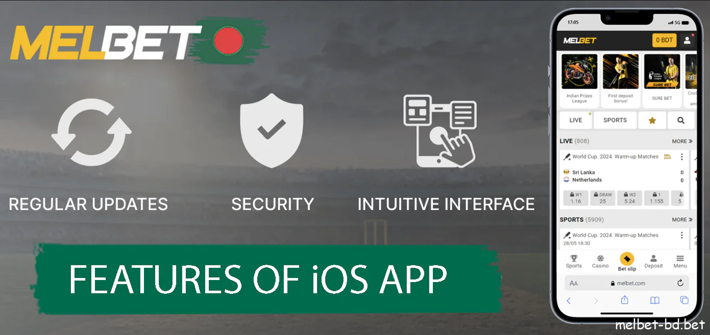 Features of Melbet App in iOS IPA