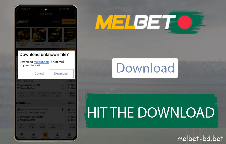 Сlick download Melbet