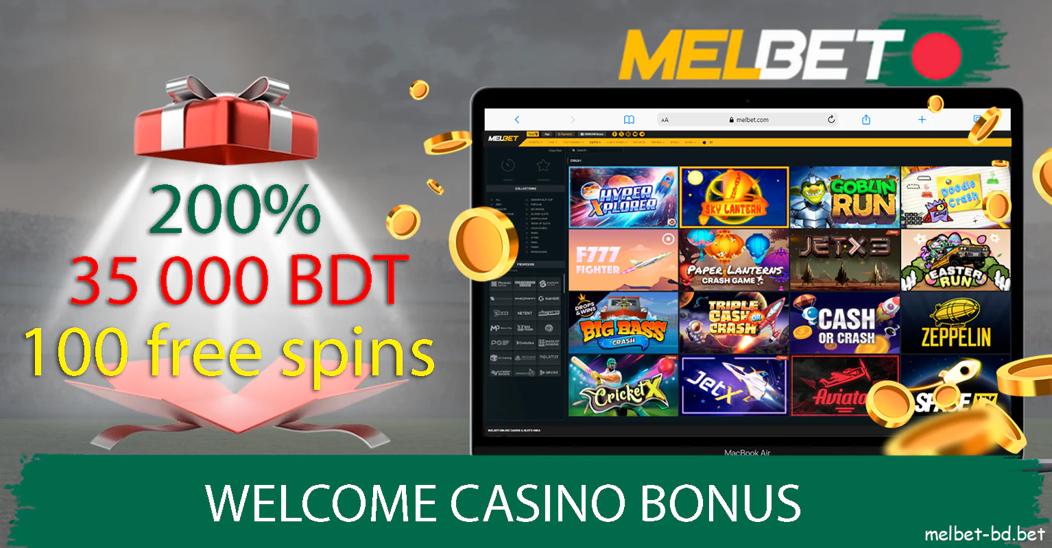 You can take Melbet welcome bonus