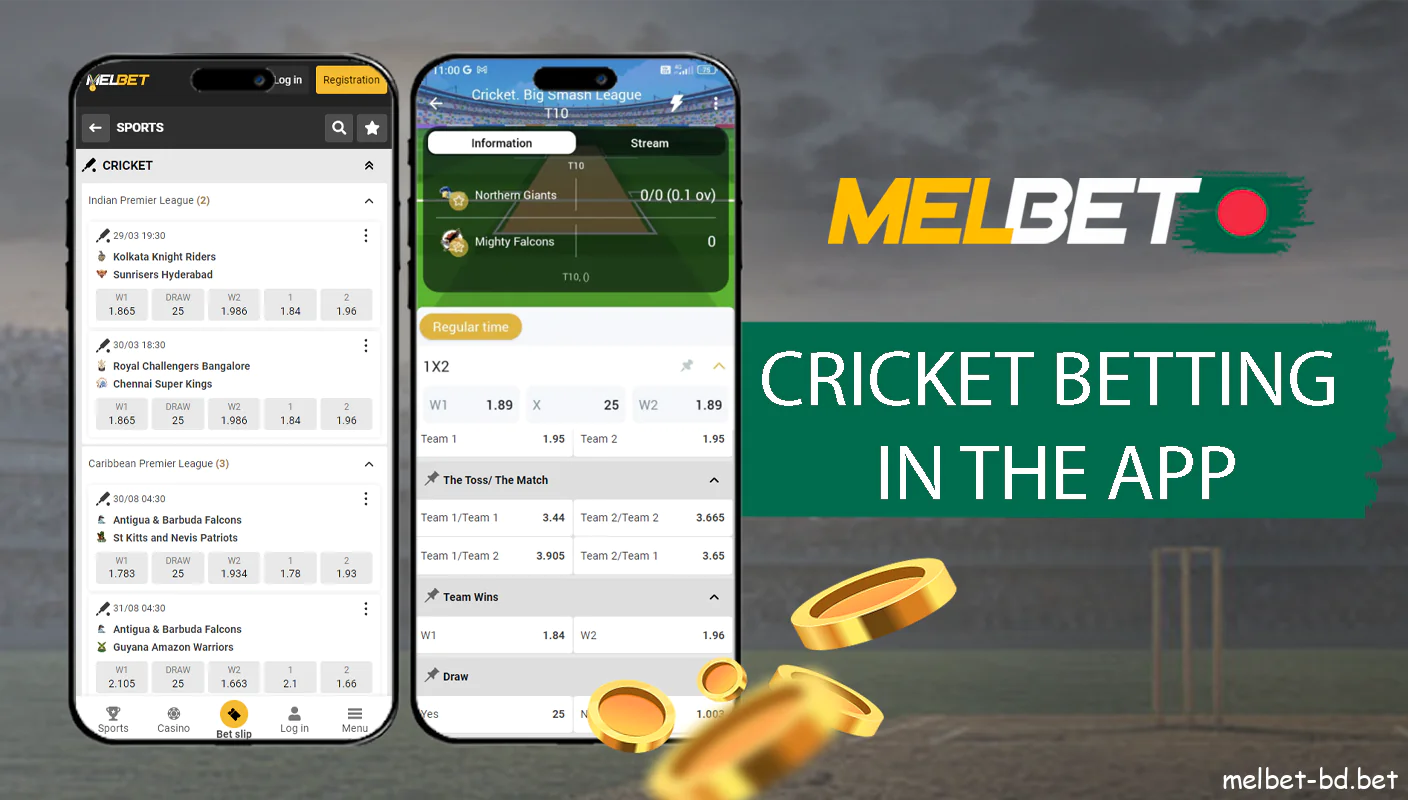 Bet on cricket and win with Melbet